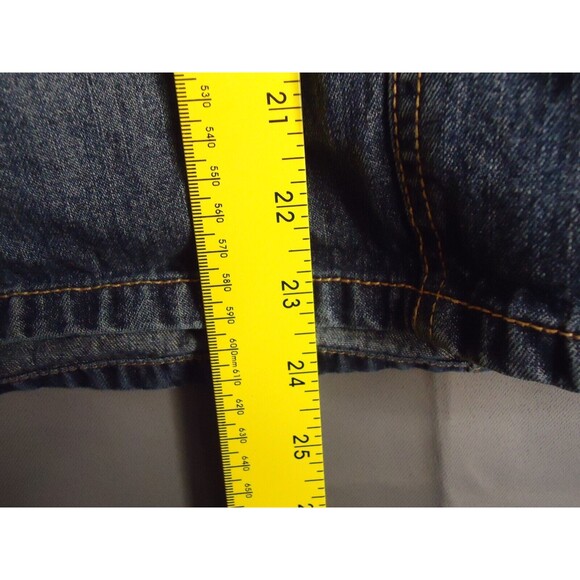 Venezia Knee Length Medium Wash Denim Straight Skirt With Side Slits Size 22 - Picture 5 of 7